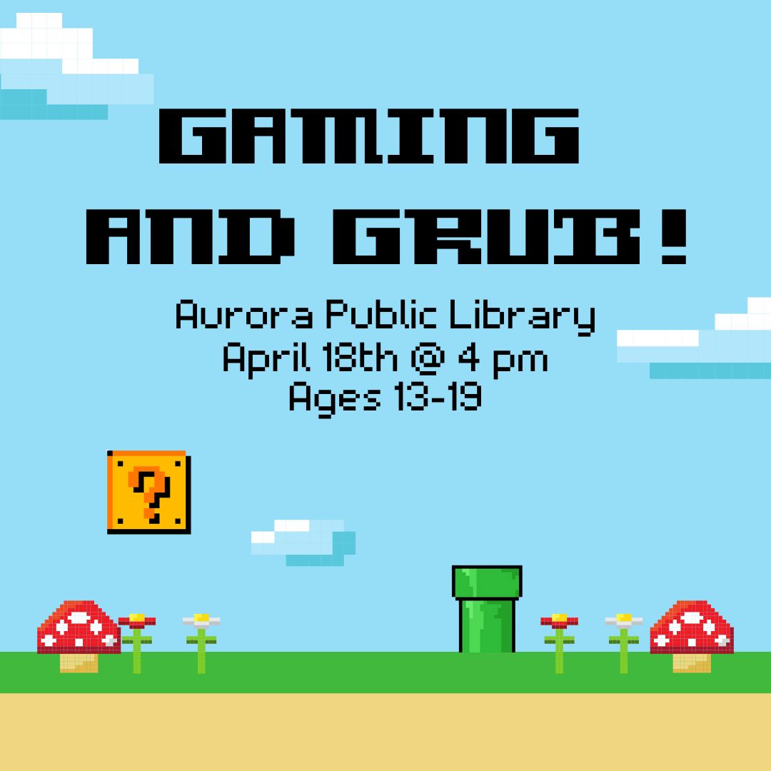 Gaming & Grub meets in April