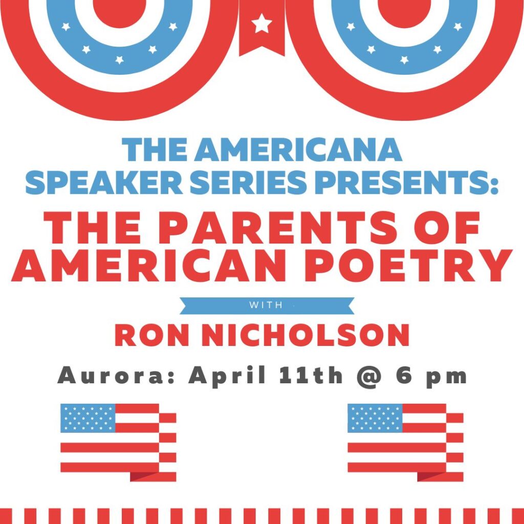 Americana Lecture Series hosts Ron Nicholson in April