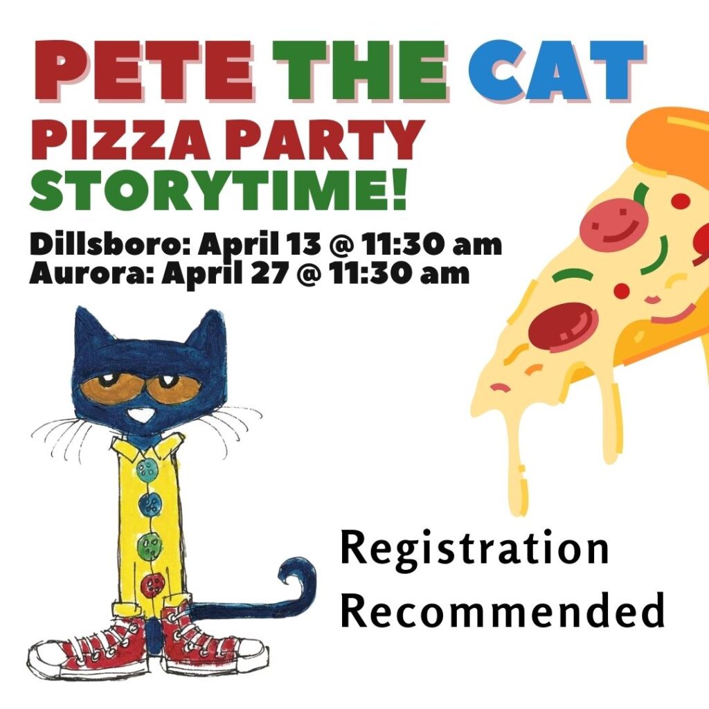 Pete the Cat Pizza Party this April