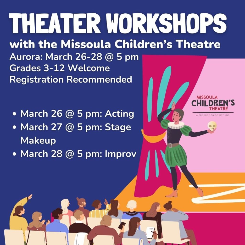 Theatre Workshops this March at APL